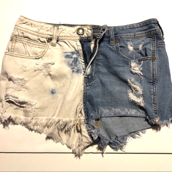 Kendall & Kylie Pants - Kendall & Kylie High Rise Denim Shorts